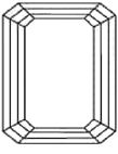 Emerald diamond shape icon